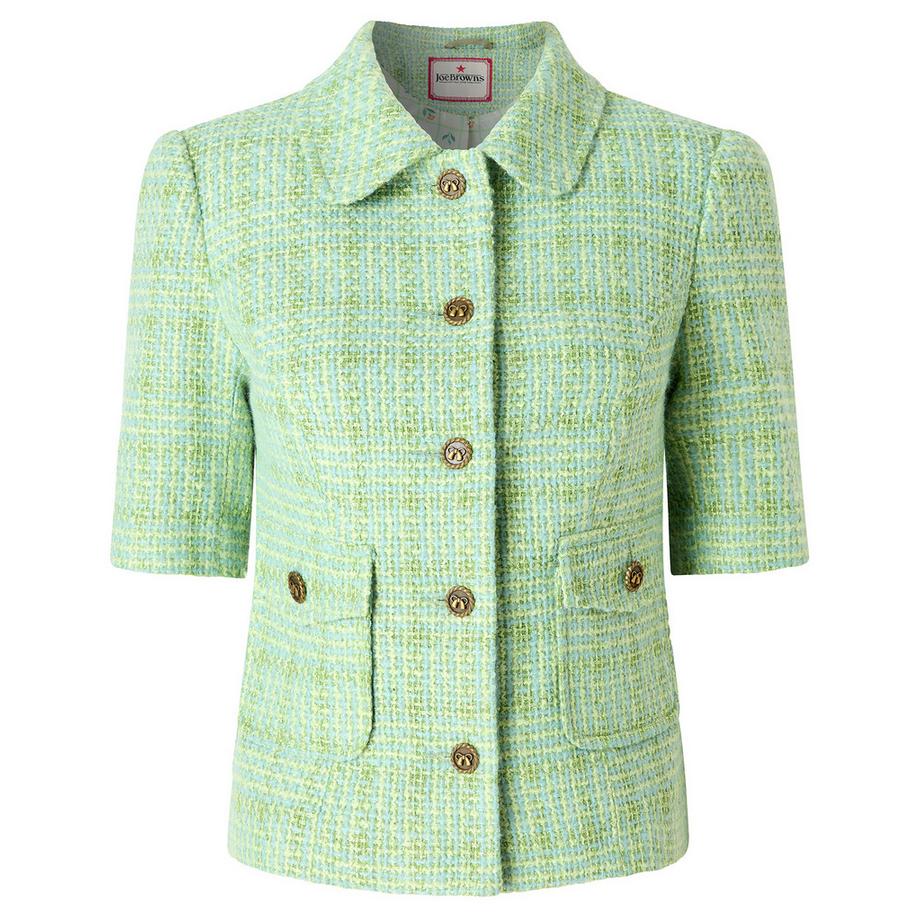 Joe Browns Kurzarm Knopfleiste Cropped Jacke  