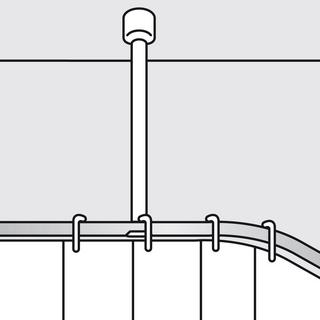 diaqua Deckenhalterung Basic weiss  
