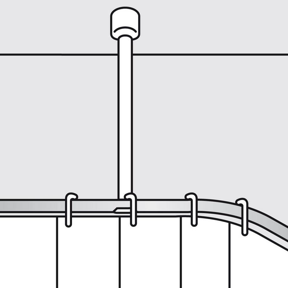 diaqua Deckenhalterung Basic weiss  
