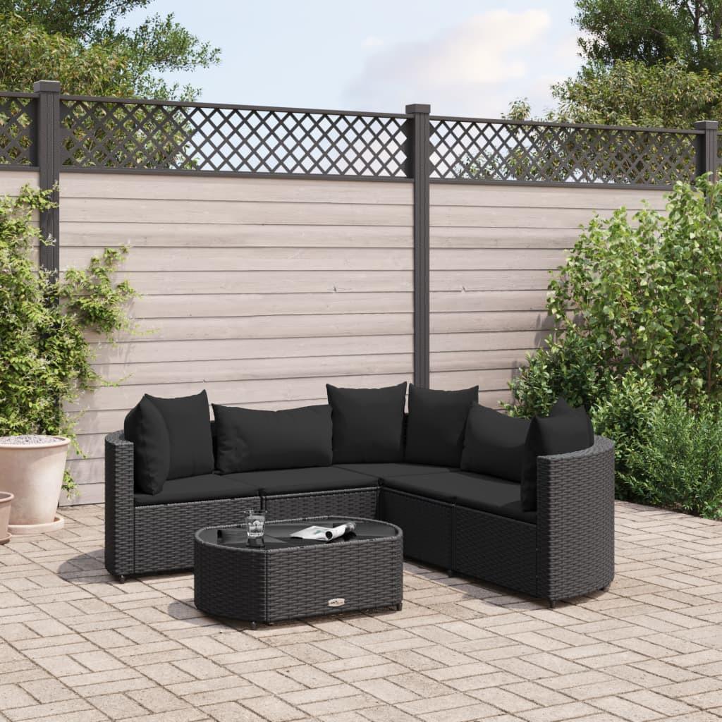 VidaXL set salotto da giardino Polirattan  