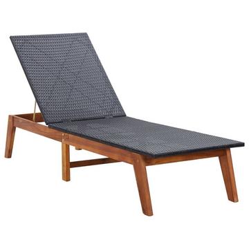 Chaise longue rotin synthétique