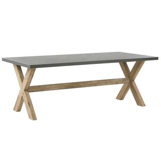 Beliani Table de jardin en Fibre-ciment Industriel OLBIA  