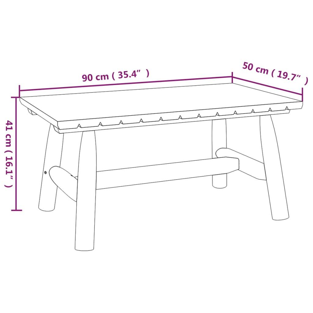 VidaXL Table basse bois  