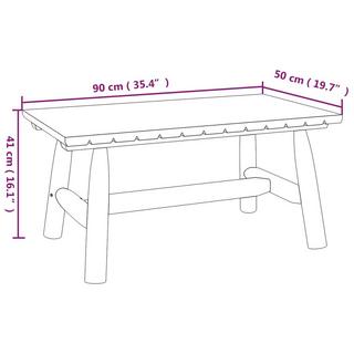 VidaXL Table basse bois  