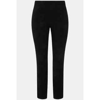 Ulla Popken  Pantalon en tissu bengaline stretch. Modèle Sienna. Jambe slim et taille élastique 