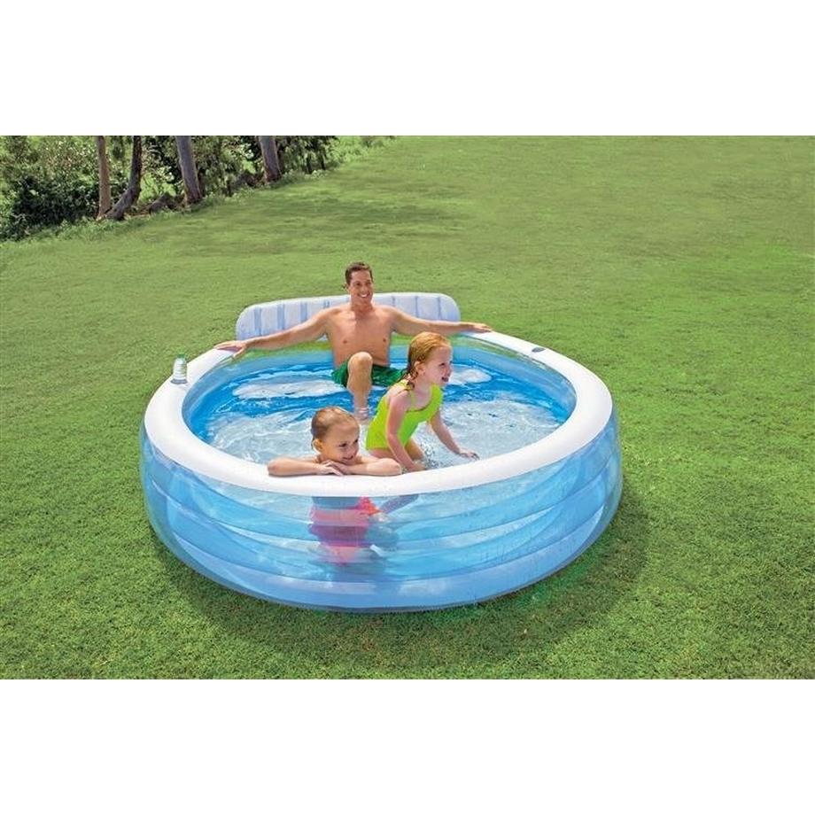 Intex  Gartenpool mit Sitzplätzen 229x218cm Intex 57190 