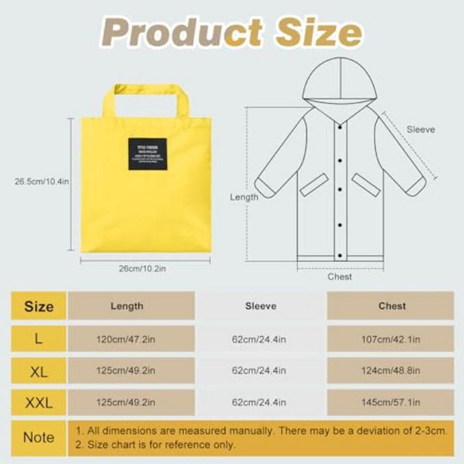 Alopini Elegante Giacca Antipioggia Lunga Unisex con Cappuccio  