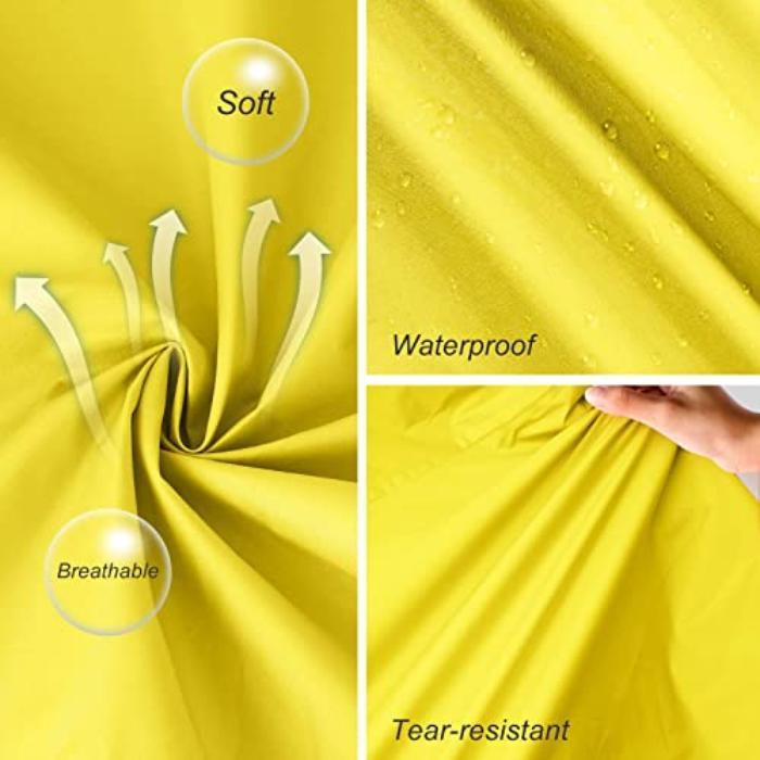 Alopini Elegante Giacca Antipioggia Lunga Unisex con Cappuccio  