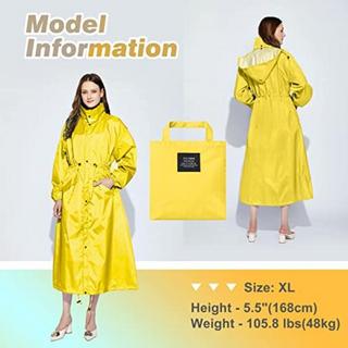 Alopini Elegante Giacca Antipioggia Lunga Unisex con Cappuccio  