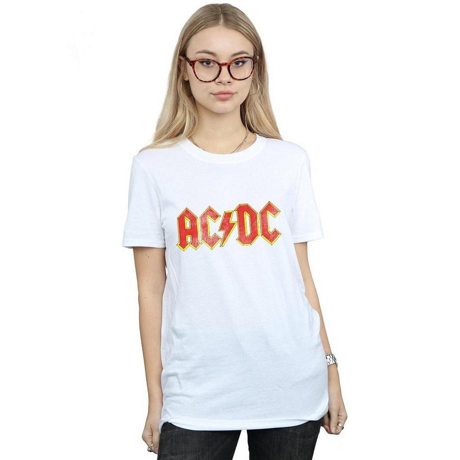 AC/DC ACDC Logo Boyfriend T-Shirt  