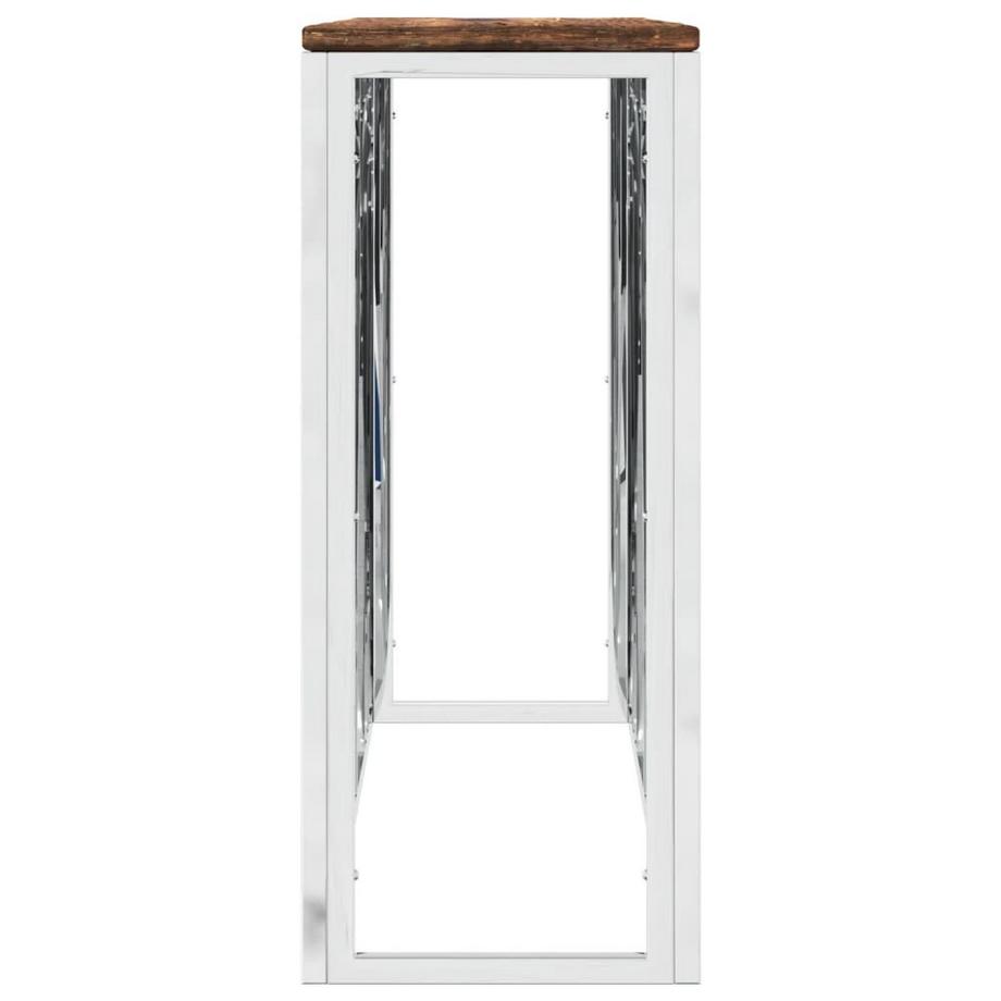 VidaXL tavolino consolle Acciaio  