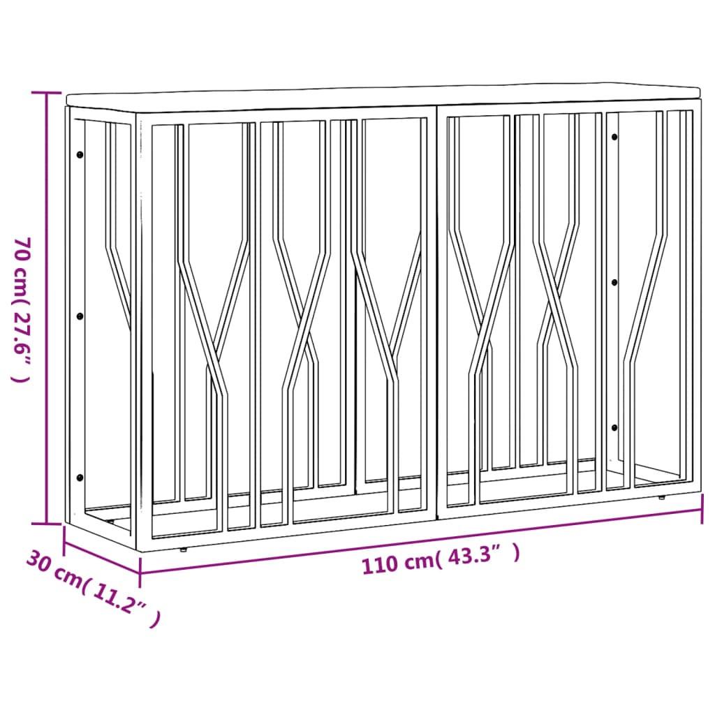 VidaXL Konsolentisch stahl  