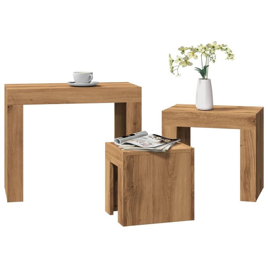 VidaXL Satztisch holzwerkstoff  