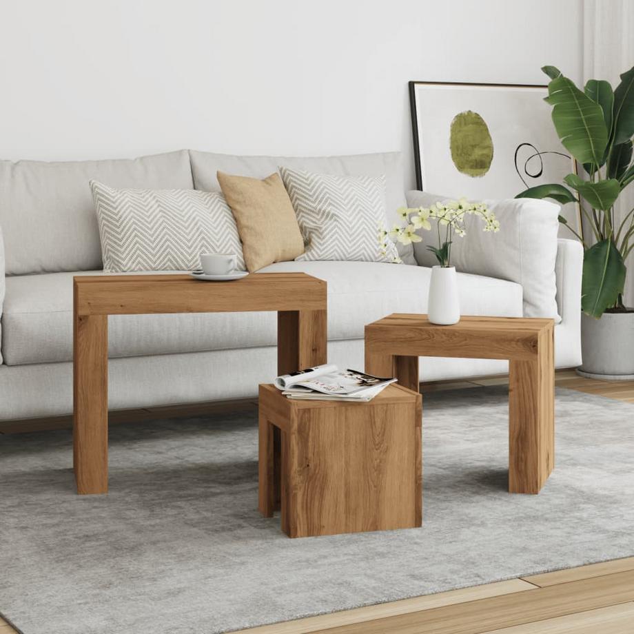 VidaXL Satztisch holzwerkstoff  