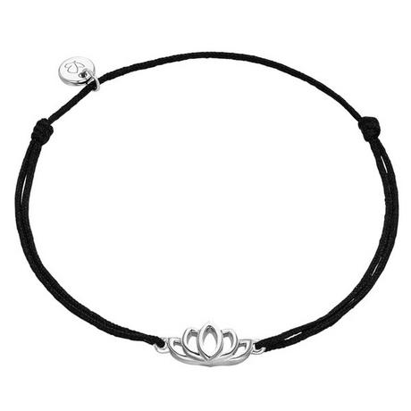 Glanzstücke München  Femme Bracelet en tissu Fleur de lotus 