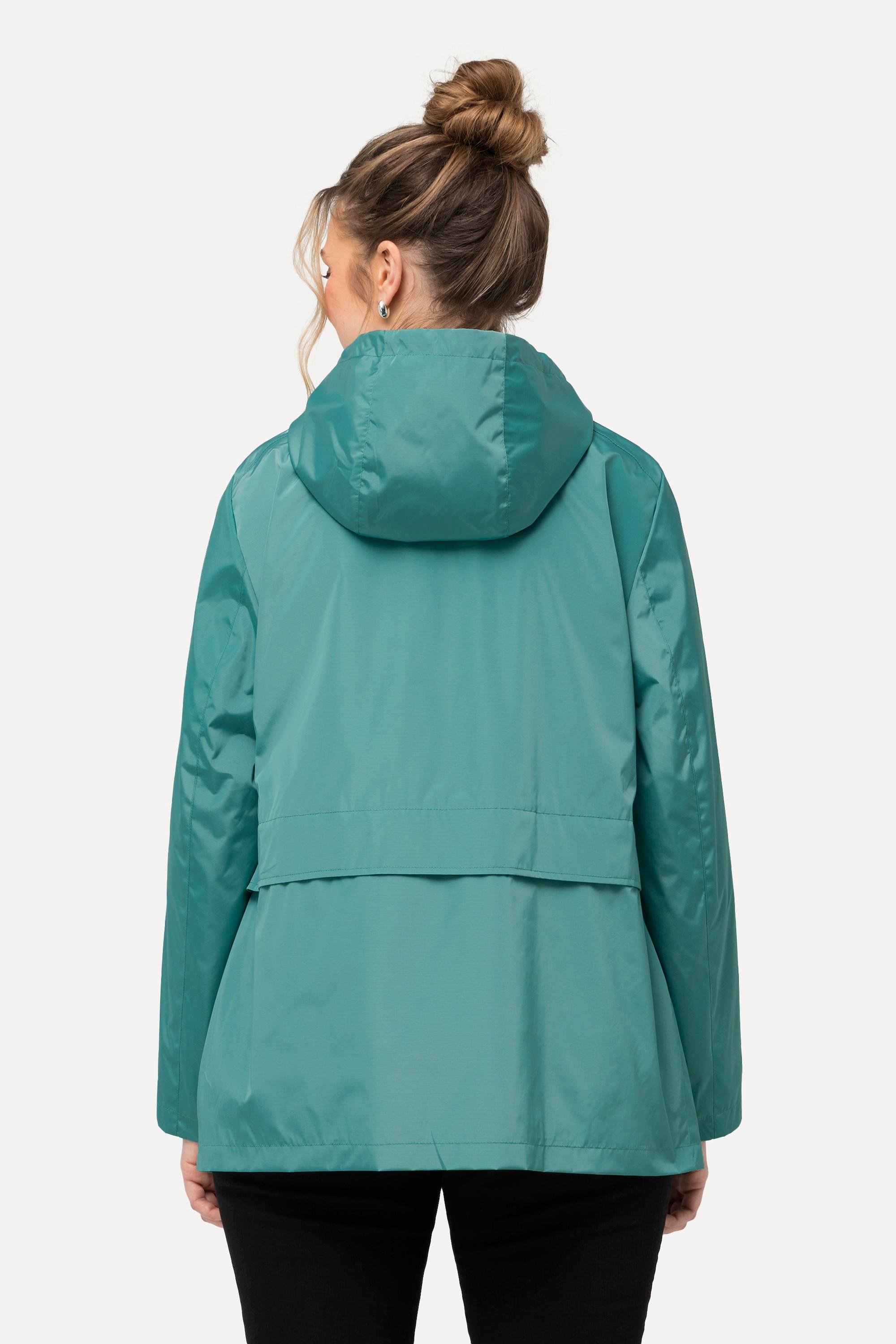 Ulla Popken HYPRAR Veste Coupe-Vent Déperlante à Capuche  