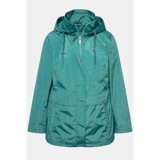 Ulla Popken HYPRAR Veste Coupe-Vent Déperlante à Capuche  