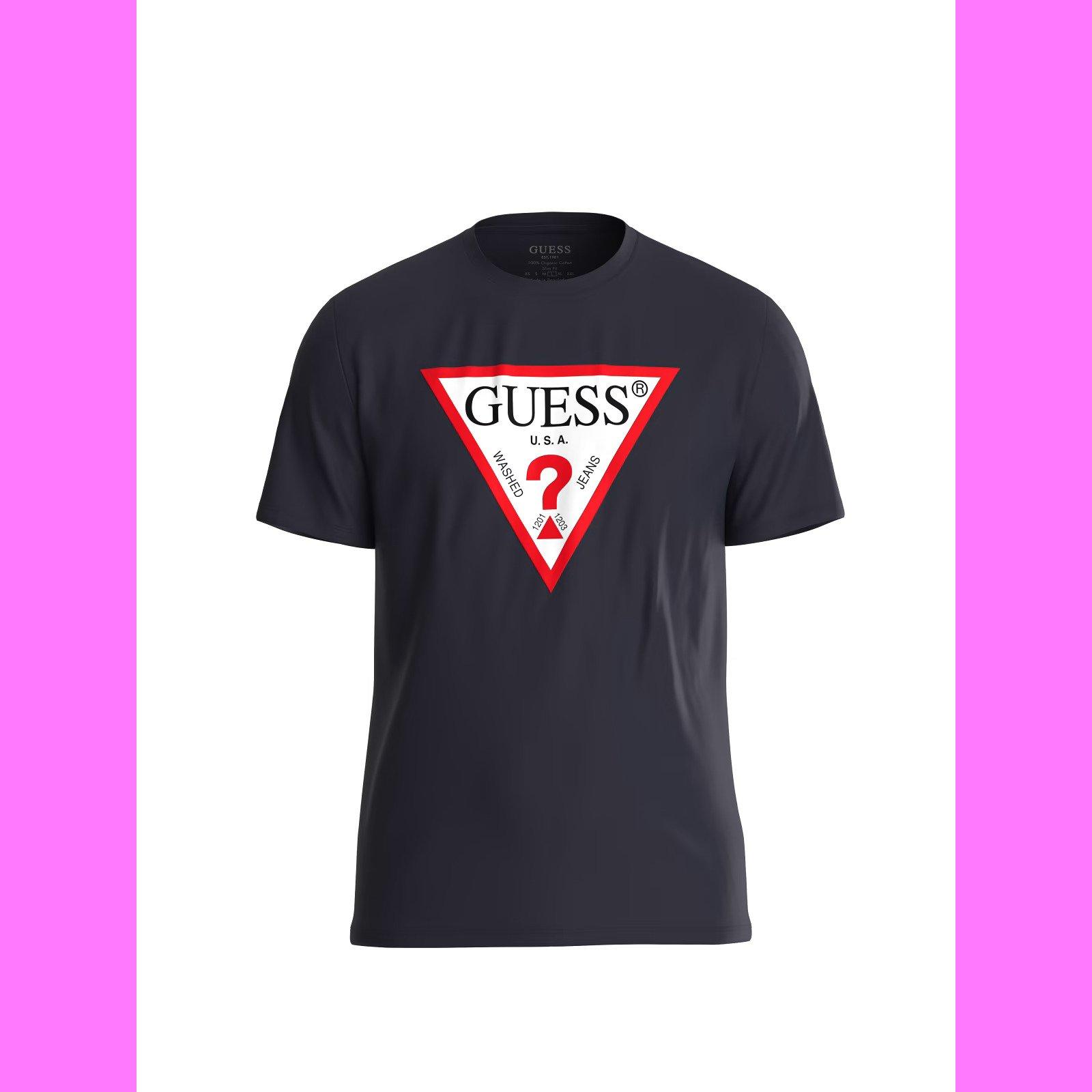 GUESS  T-shirt con logo a girocollo Guess CN Original 