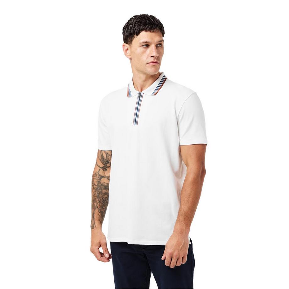PAUL SMITH Maglietta Polo con cerniera ad un quarto  