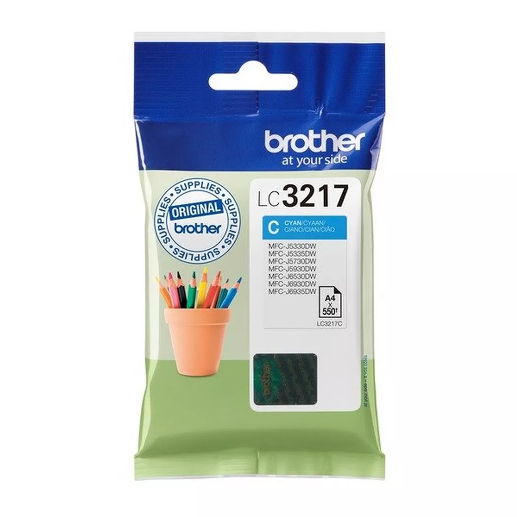 Brother – LC-3217C Druckerpatrone Original Cyan, One Size