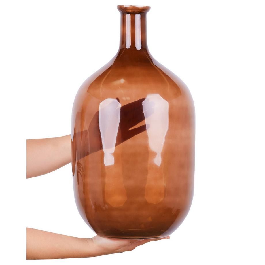 Beliani Vase décoratif en Verre Moderne DALCHINI  