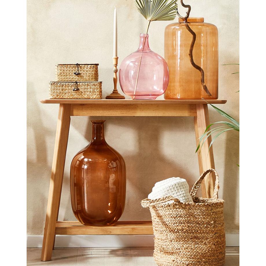 Beliani Vase décoratif en Verre Moderne DALCHINI  