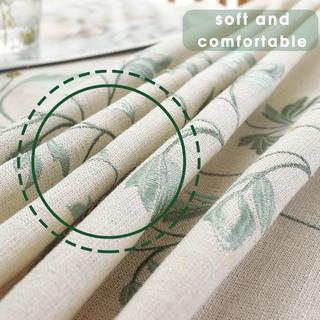 Alopini Tischtuch Rechteckig Baumwolle Leinen Tischtuch Waschbar Antifouling Quaste Design für Küche, Esszimmer, Picknick, Outdoor, Garten  