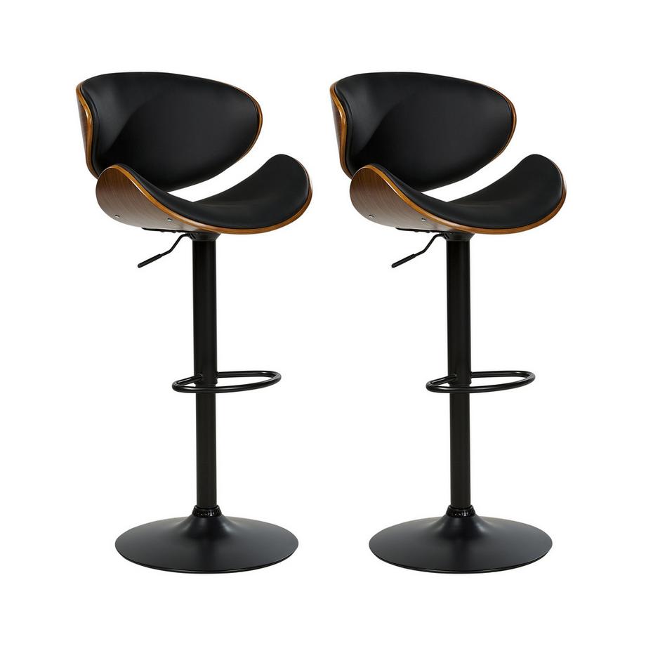 Set mit 2 Barstühlen aus Kunstleder  ROTTERDAM II