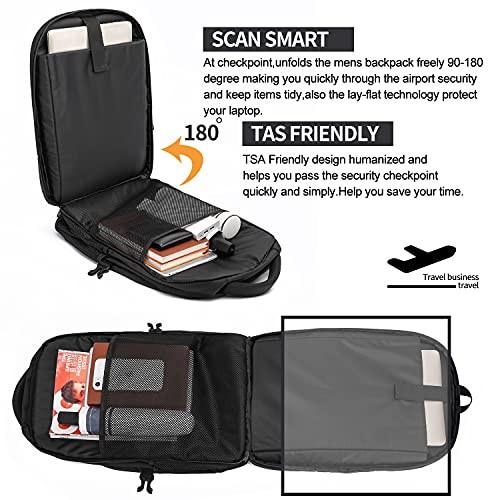 Only-bags.store Grande Zaino per Laptop con Porta di Ricarica USB Impermeabile  