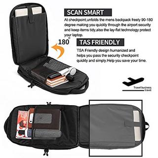 Only-bags.store Grande Zaino per Laptop con Porta di Ricarica USB Impermeabile  