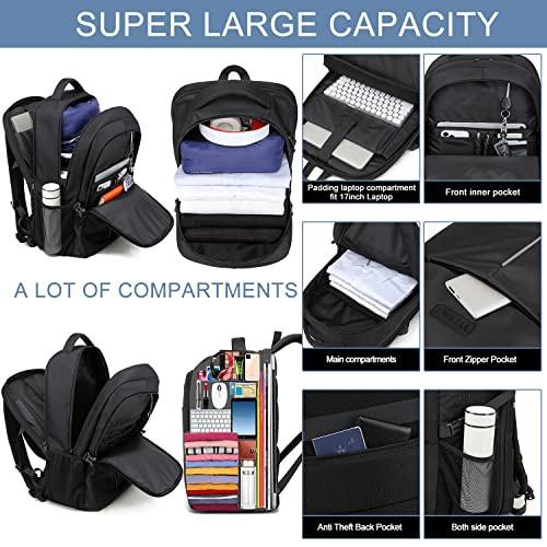 Only-bags.store Grand sac à dos pour ordinateur portable Sacoche pour l'école et le travail avec port de charge USB Étanche  