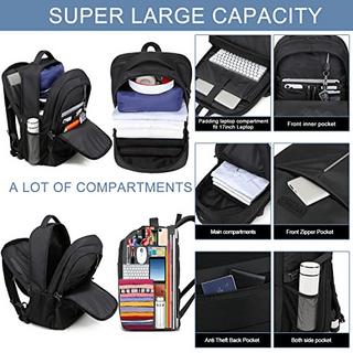 Only-bags.store Grand sac à dos pour ordinateur portable Sacoche pour l'école et le travail avec port de charge USB Étanche  