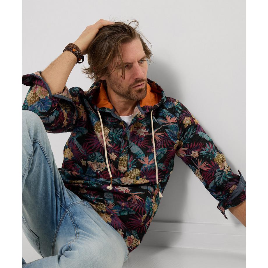 Joe Browns Sweat à capuche jacquard à motif tropical  