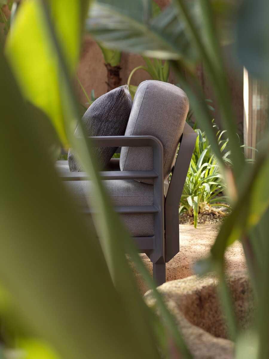 NARDI outdoor Coussin de dos de jardin Maximo gris  