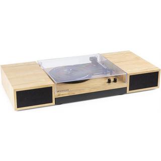 Fenton  RP165L Plattenspieler mit Lautsprechern, Holzoptik 