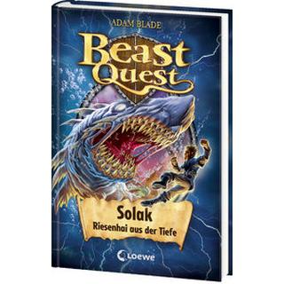 Beast Quest (Band 67) - Solak, Riesenhai aus der Tiefe Blade, Adam; Loewe Kinderbücher (Hrsg.); Margineanu, Sandra (Übersetzung) Copertina rigida 