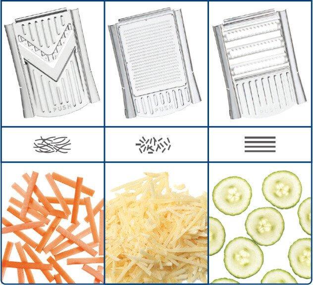 Genius Nicer Dicer Speed, set 7 pièces - gris-noir  