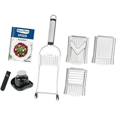 Genius Nicer Dicer Speed, set 7 pièces - gris-noir  