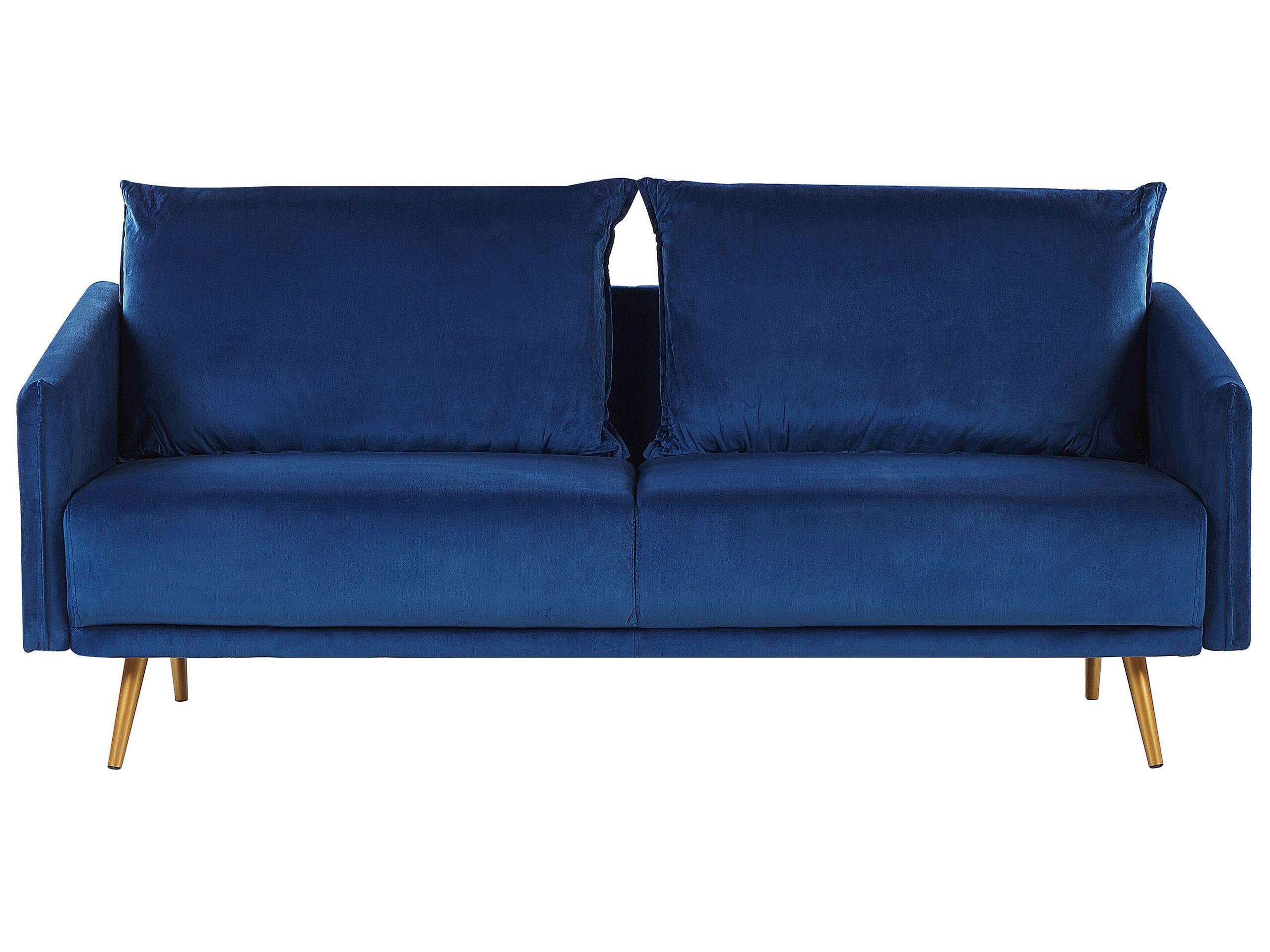 Beliani 3 Sitzer Sofa aus Samtstoff Modern MAURA  