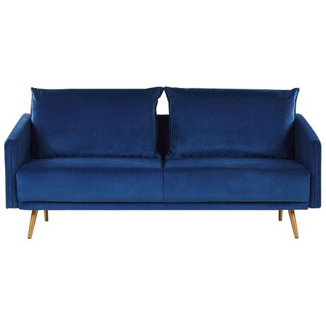 Beliani 3 Sitzer Sofa aus Samtstoff Modern MAURA  