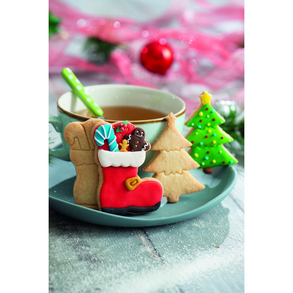 Decora Set di tagliabiscotti Albero di Natale e Stivali invernali 2 pezzi  