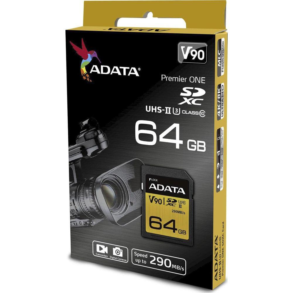 ADATA  SDXC-KARTE PREMIER ONE UHS-II 64 GB 