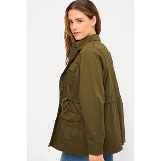 Studio Untold  Veste style militaire, coupe droite avec un cordon coulissant à la taille et 4 poches 