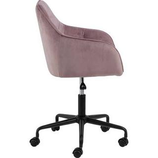 mutoni Sedia da ufficio Shields VIC in tessuto Dusty Rose Black  