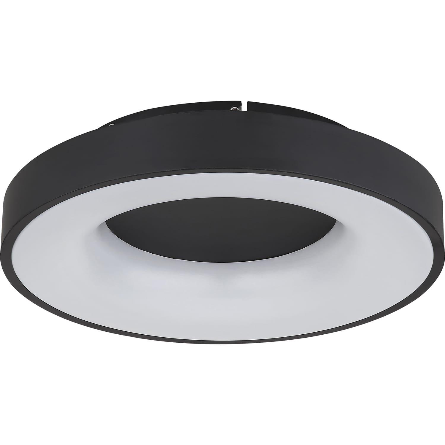 mutoni Plafonnier Jolli métal noir LED 40x40x10  