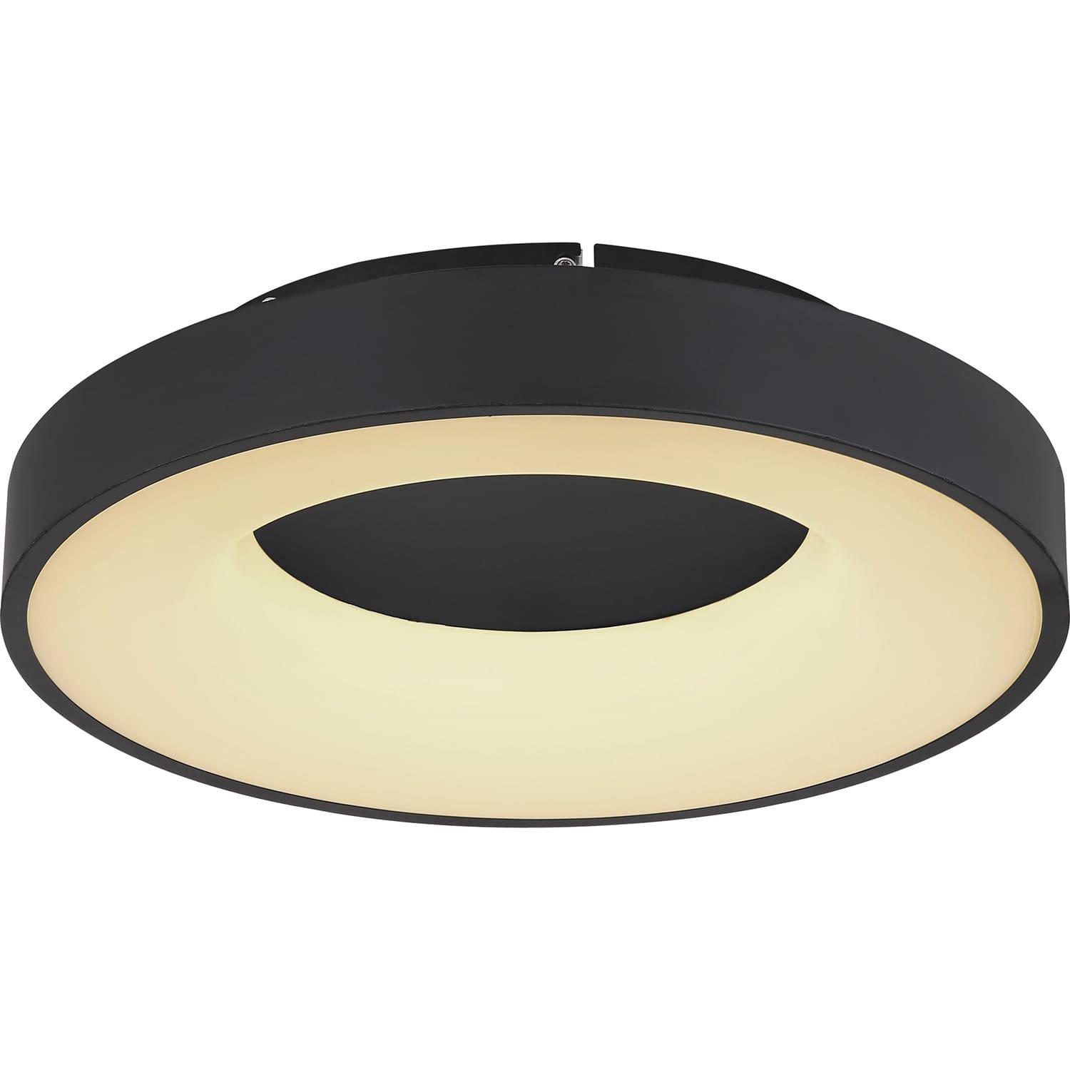 mutoni Plafonnier Jolli métal noir LED 40x40x10  