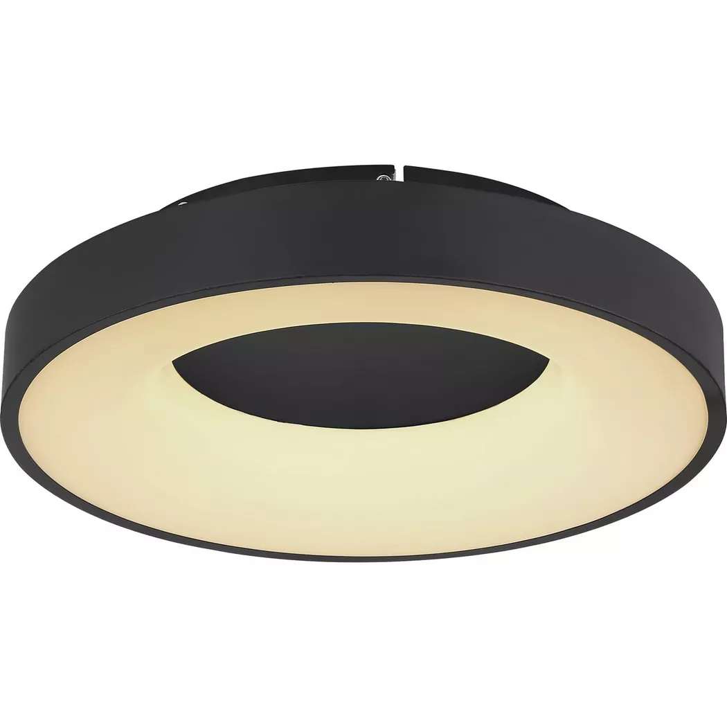 mutoni – Deckenleuchte Jolli Metall LED 40x40x10, One Size, Schwarz