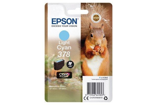 EPSON  Squirrel Singlepack Light Cyan 378 Claria Photo HD Ink 