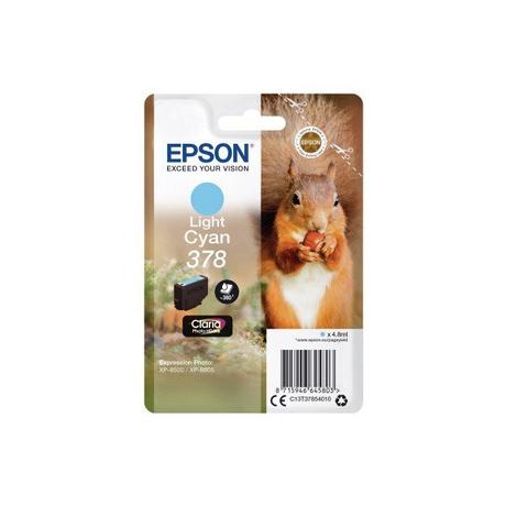 EPSON  Squirrel Singlepack Light Cyan 378 Claria Photo HD Ink 