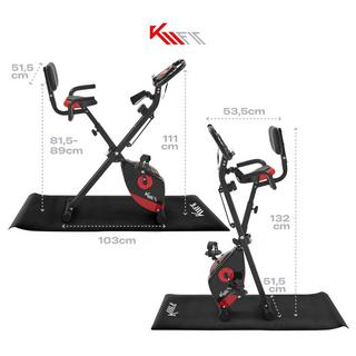KM-Fit  Cyclette, Cyclette Fitness, Cyclette pieghevole, Fino a 100 kg 